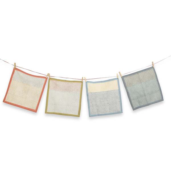 Sustainable Threads Streamline Hand Block Printed Napkins Set of 4