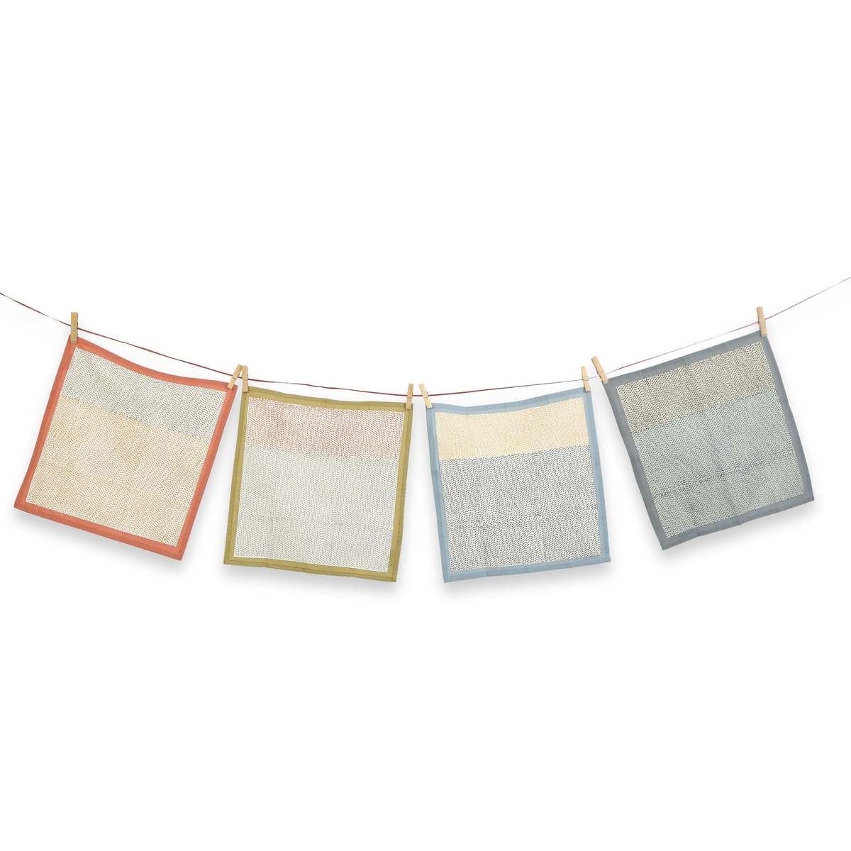 Sustainable Threads Streamline Hand Block Printed Napkins Set of 4 - Image 16 of 25