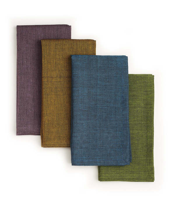 Sustainable Threads Palette Handwoven Cotton Napkins Set of 4