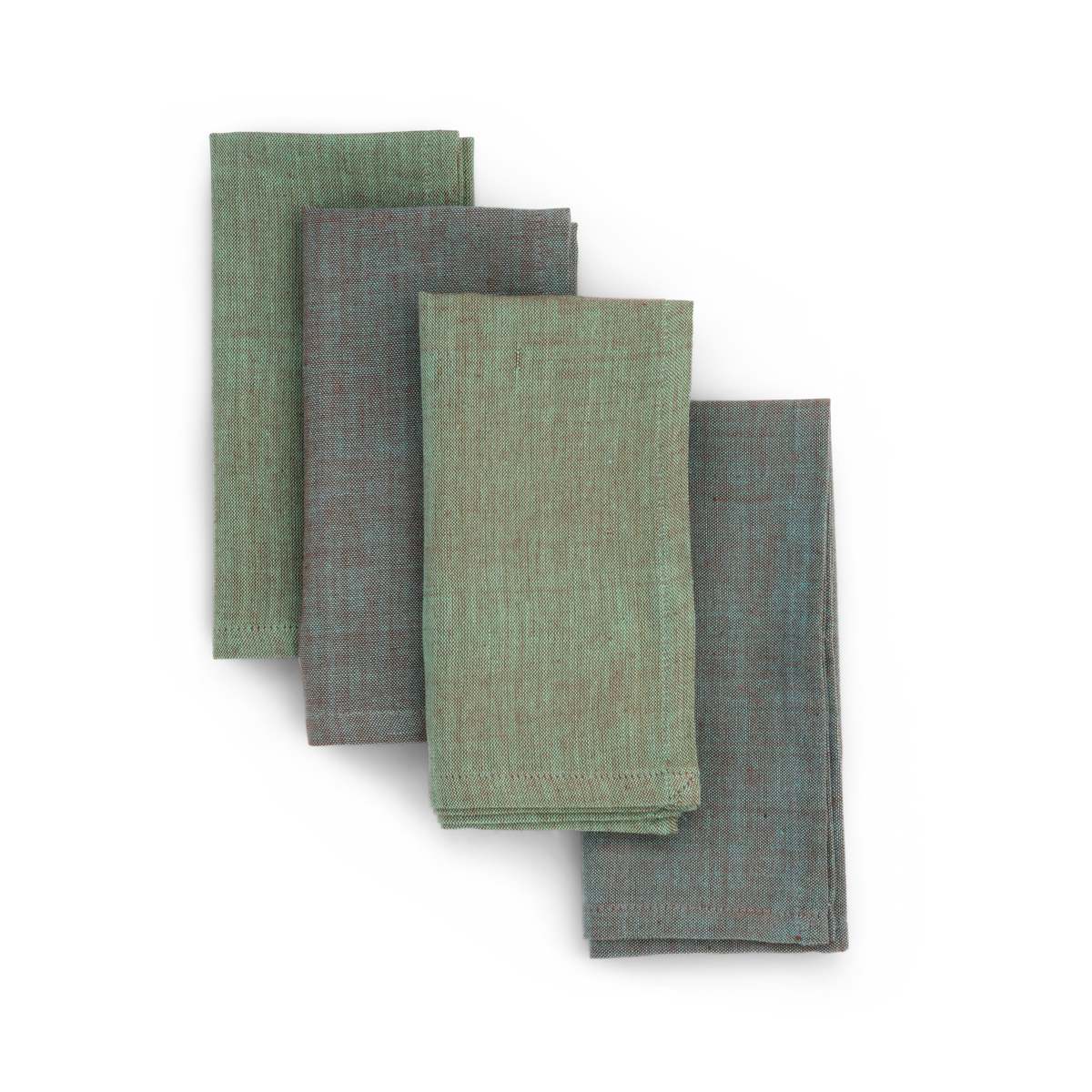 Sustainable Threads Palette Handwoven Cotton Napkins Set of 4 - Image 10 of 15