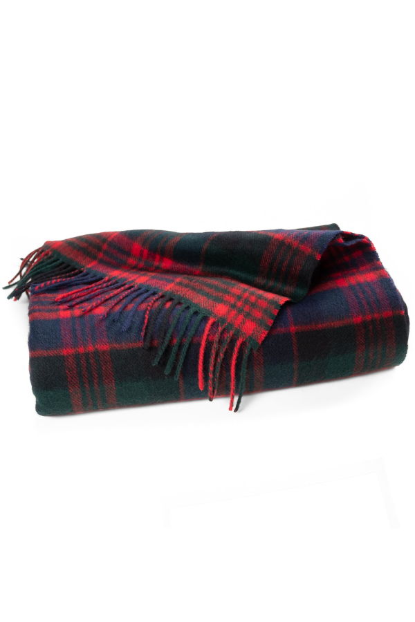 Prince of Scots Highland Tartan Tweed Merino Wool Throw - Macdonald