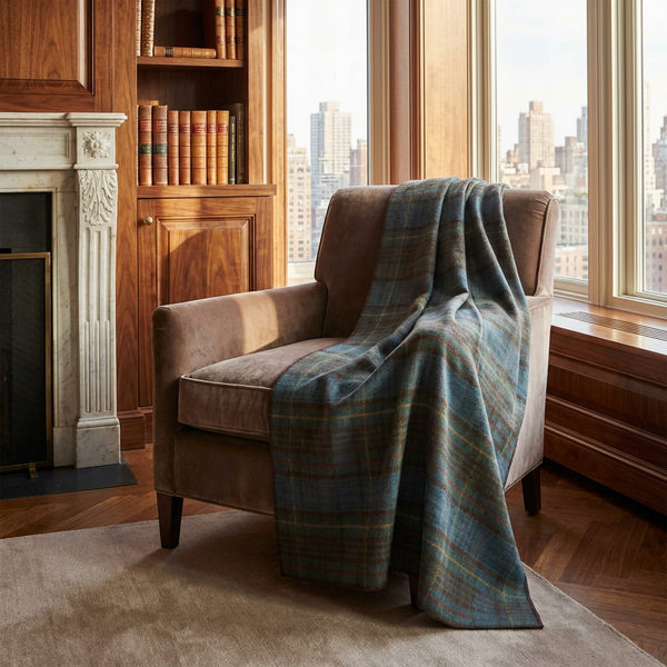 Prince of Scots Highland Tweeds Big Throw - Antique Hunting