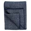Prince of Scots Highland Tweeds Big Throw - Herringbone Navy - Thumbnail 1