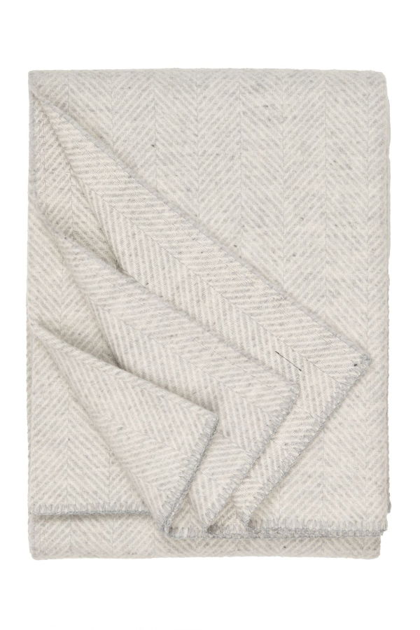 Prince of Scots Highland Tweeds Big Throw - Herringbone Silver