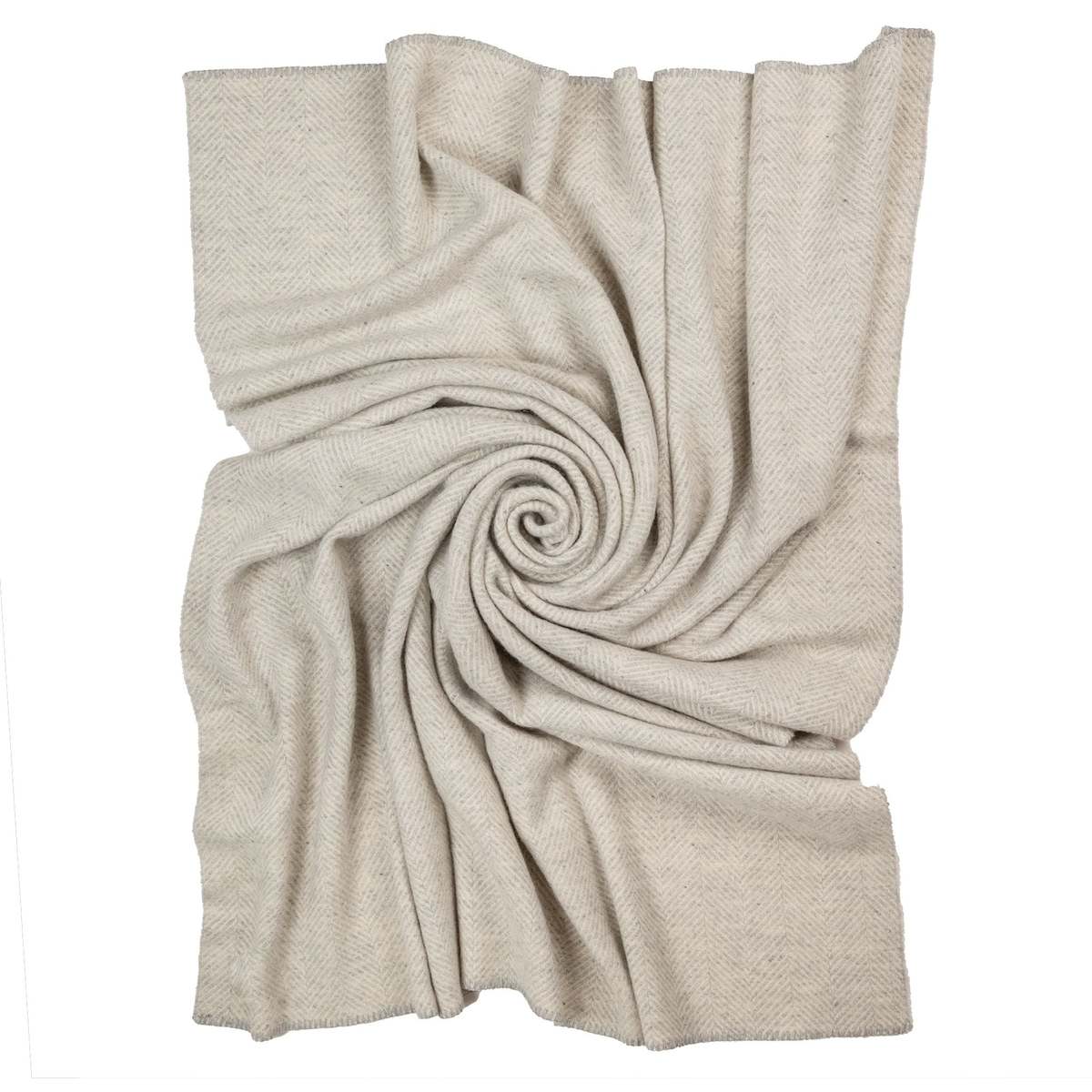 Prince of Scots Highland Tweeds Big Throw - Herringbone Silver - Image 2 of 5