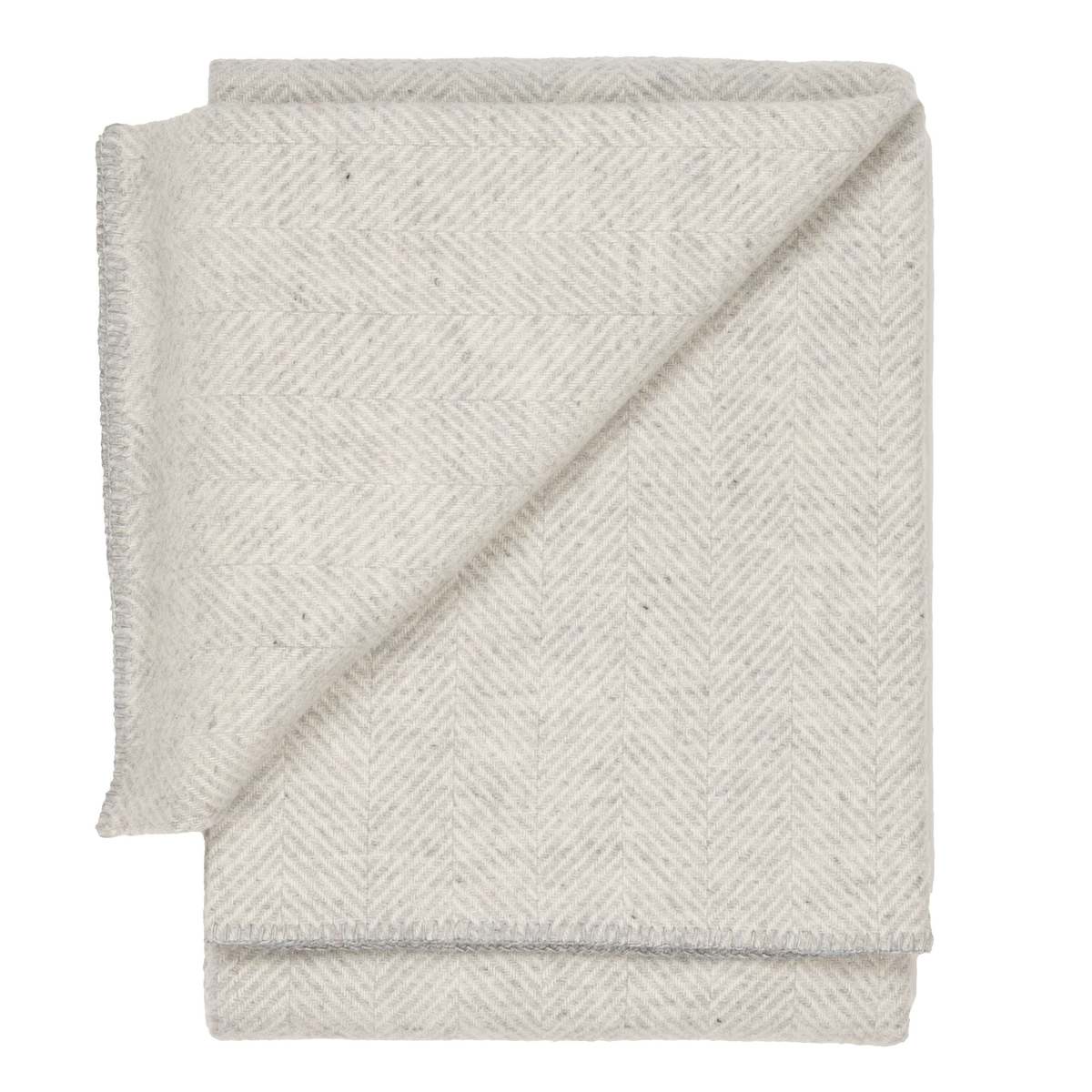 Prince of Scots Highland Tweeds Big Throw - Herringbone Silver - Image 4 of 5