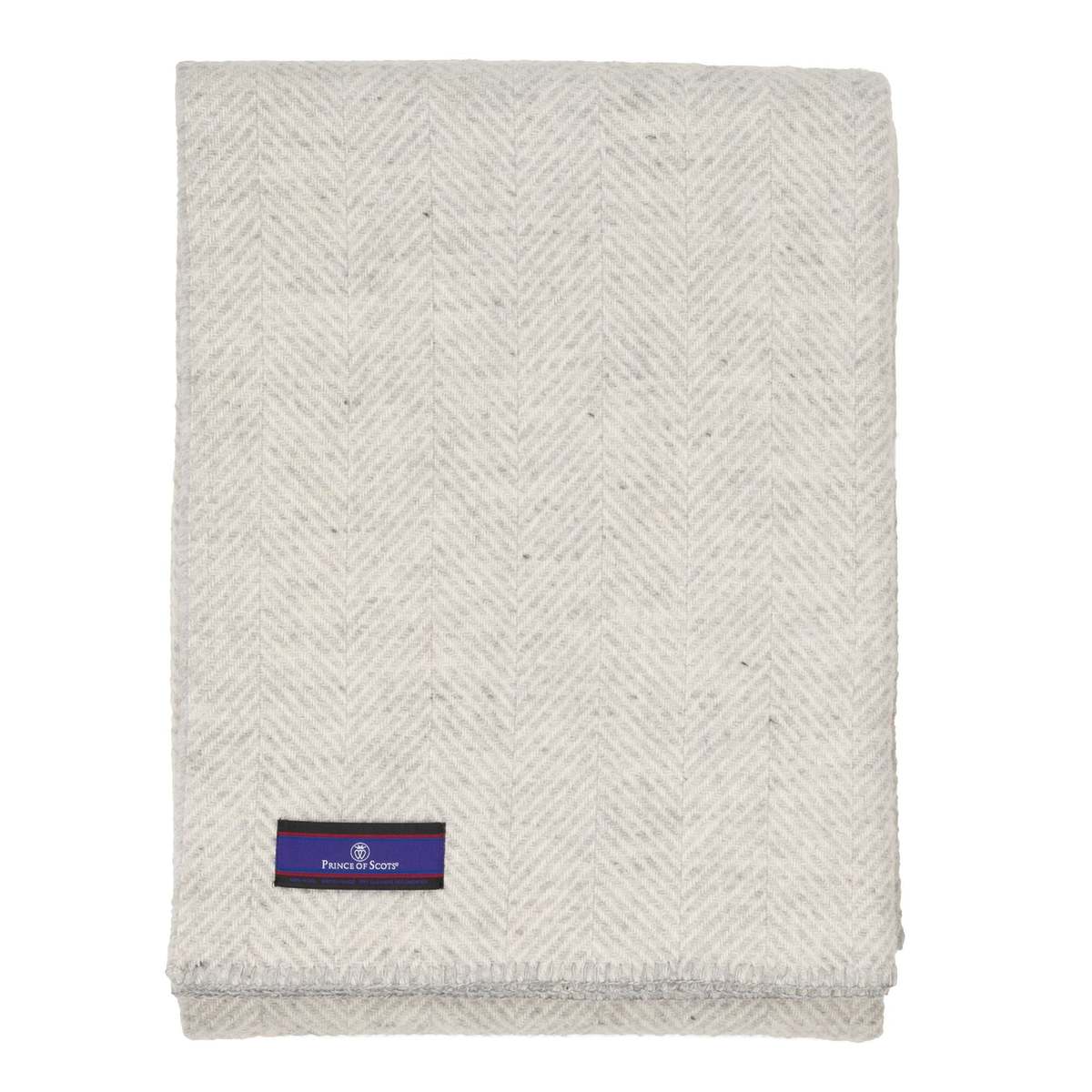 Prince of Scots Highland Tweeds Big Throw - Herringbone Silver - Image 5 of 5