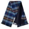 Prince of Scots Highland Tweeds Double Cloth Reversible Throw - Blue Buchanan - Thumbnail 3