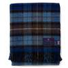 Prince of Scots Highland Tweeds Double Cloth Reversible Throw - Blue Buchanan - Thumbnail 6