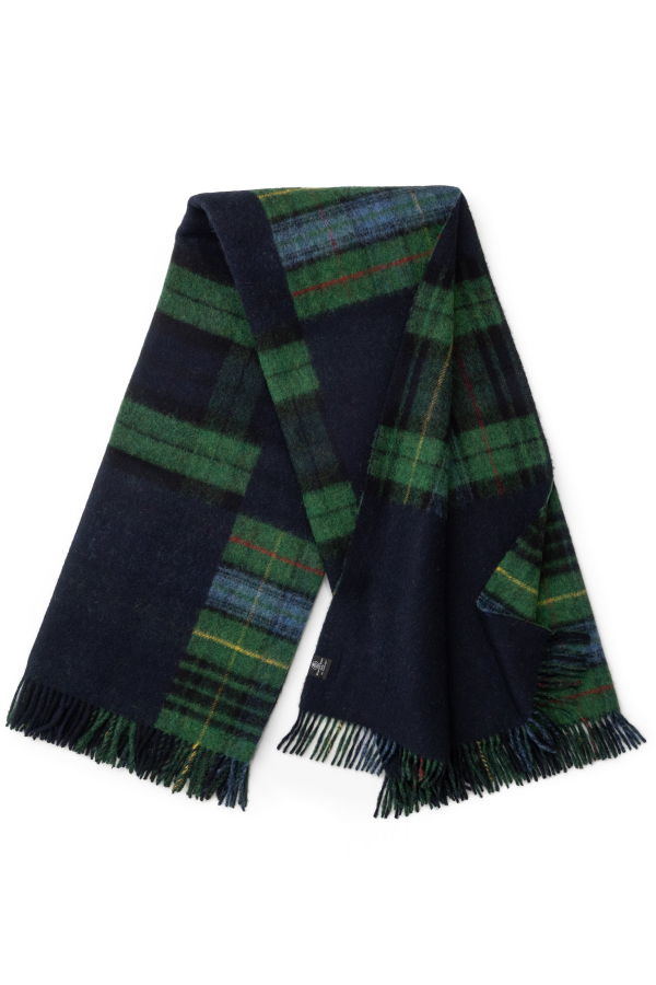 Prince of Scots Highland Tweeds Double Cloth Reversible Throw - Patchwork