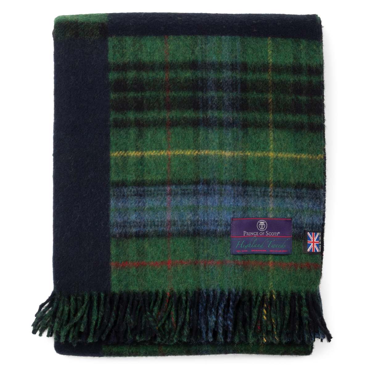 Prince of Scots Highland Tweeds Double Cloth Reversible Throw - Patchwork - Image 3 of 4