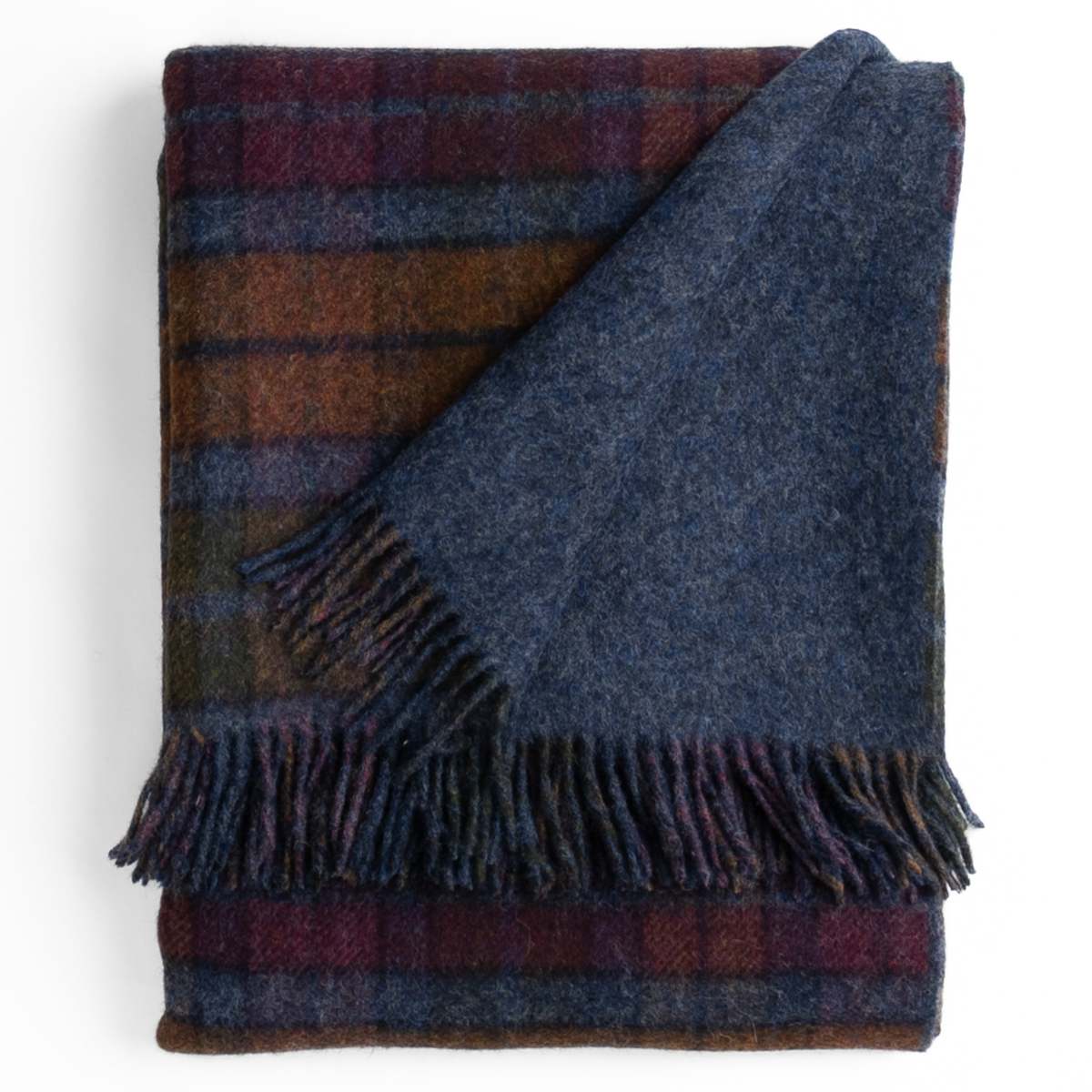Prince of Scots Highland Tweeds Double Cloth Throw - Grey Buchanan - Image 4 of 11
