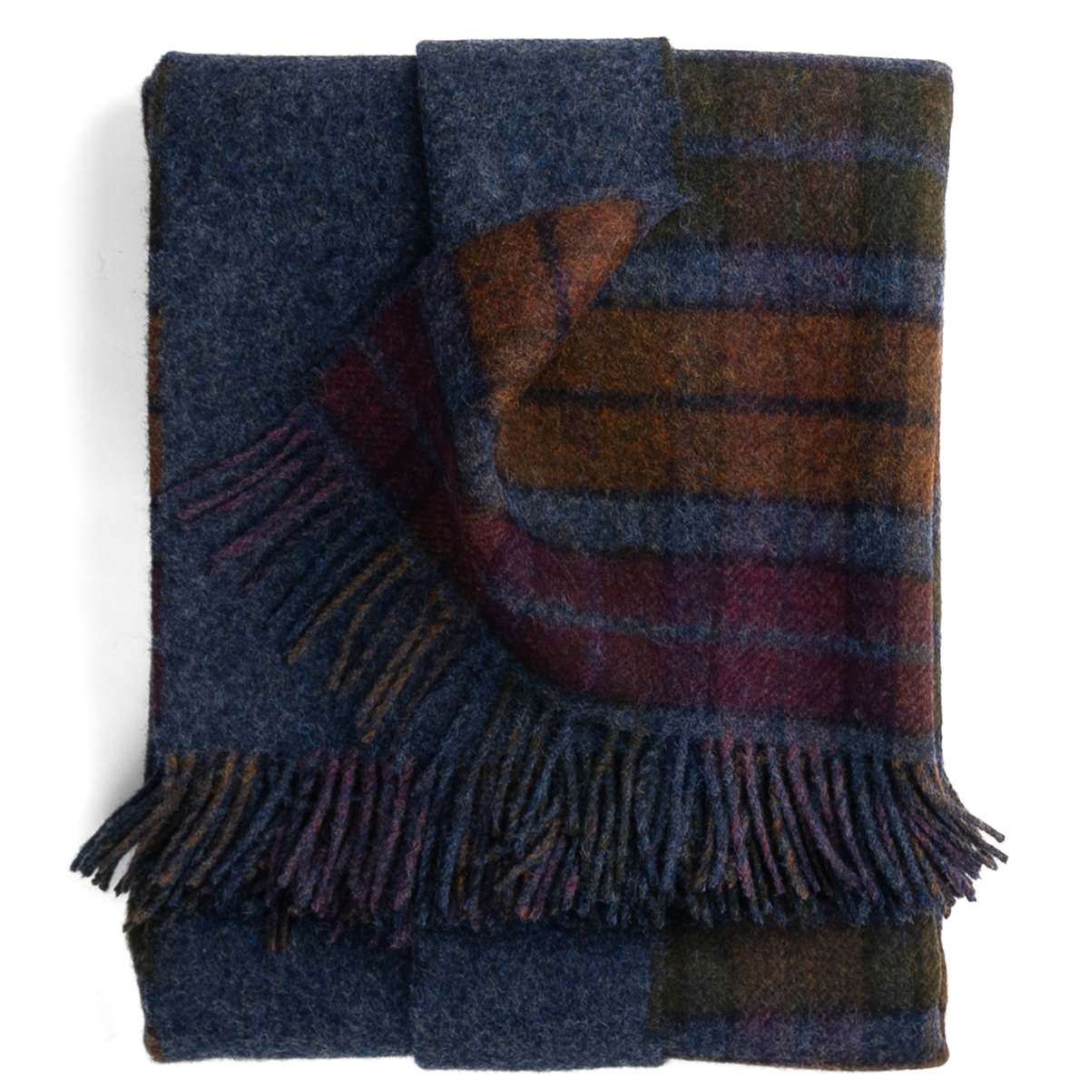 Prince of Scots Highland Tweeds Double Cloth Throw - Grey Buchanan - Image 5 of 11