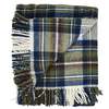 Prince of Scots Highland Tweeds Fluffy Throw - Muted Blue Dress Stewart - Thumbnail 1