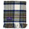 Prince of Scots Highland Tweeds Fluffy Throw - Muted Blue Dress Stewart - Thumbnail 2