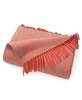 Prince of Scots Highland Tweeds Herringbone Pure New Wool Throw - Flamingo - Thumbnail 2