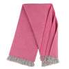 Prince of Scots Highland Tweeds Herringbone Pure New Wool Throw Blanket - Magenta Pink - Thumbnail 3