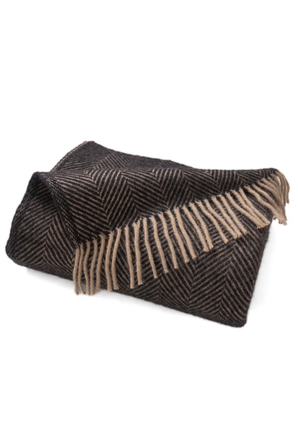 Prince of Scots Highland Tweeds Herringbone Pure New Wool Throw