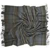 Prince of Scots Highland Tweeds New Wool Fluffy Throw - Antique Hunting Stewart - Thumbnail 1