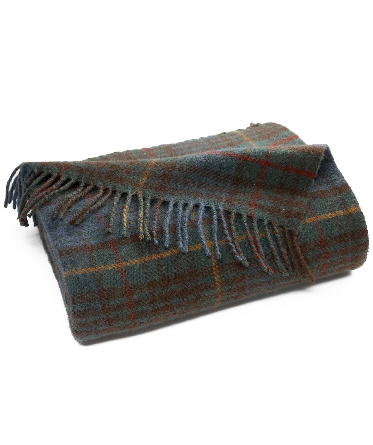 Prince of Scots Highland Tweeds New Wool Fluffy Throw - Antique Hunting Stewart - Image 2 of 6