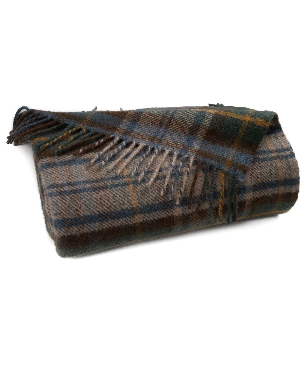 Prince of Scots Highland Tweeds New Wool Fluffy Throw - Antique Dress Gordon - Image 2 of 5