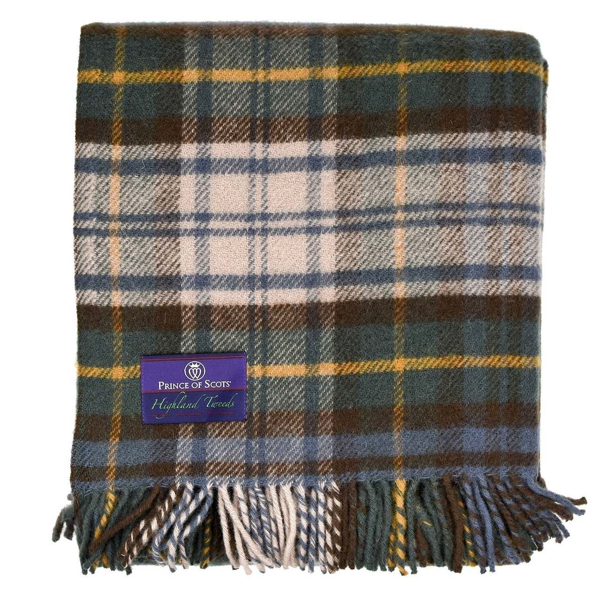 Prince of Scots Highland Tweeds New Wool Fluffy Throw - Antique Dress Gordon - Image 5 of 5