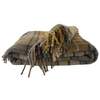 Prince of Scots Highland Tweeds Pure New Wool Fluffy Throw Blanket - Natural Buchanan - Thumbnail 6