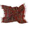 Prince of Scots Highland Tweeds Pure New Wool Fluffy Throw - Antique Royal Stewart - Thumbnail 1