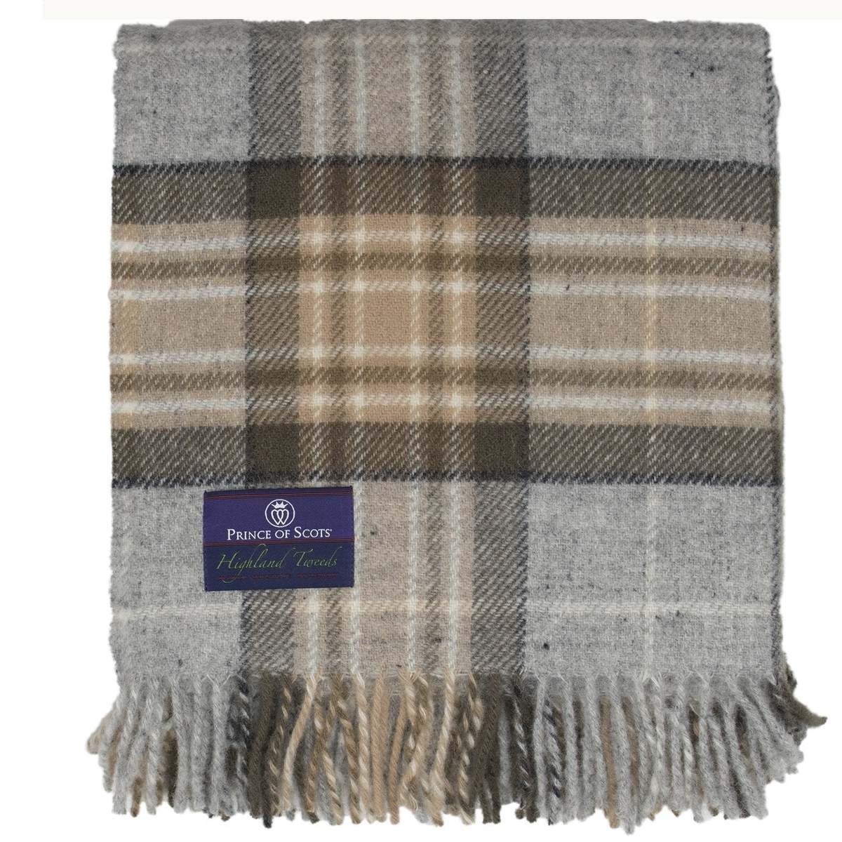Prince of Scots Highland Tweeds McKellar Throw Blanket - Image 3 of 5