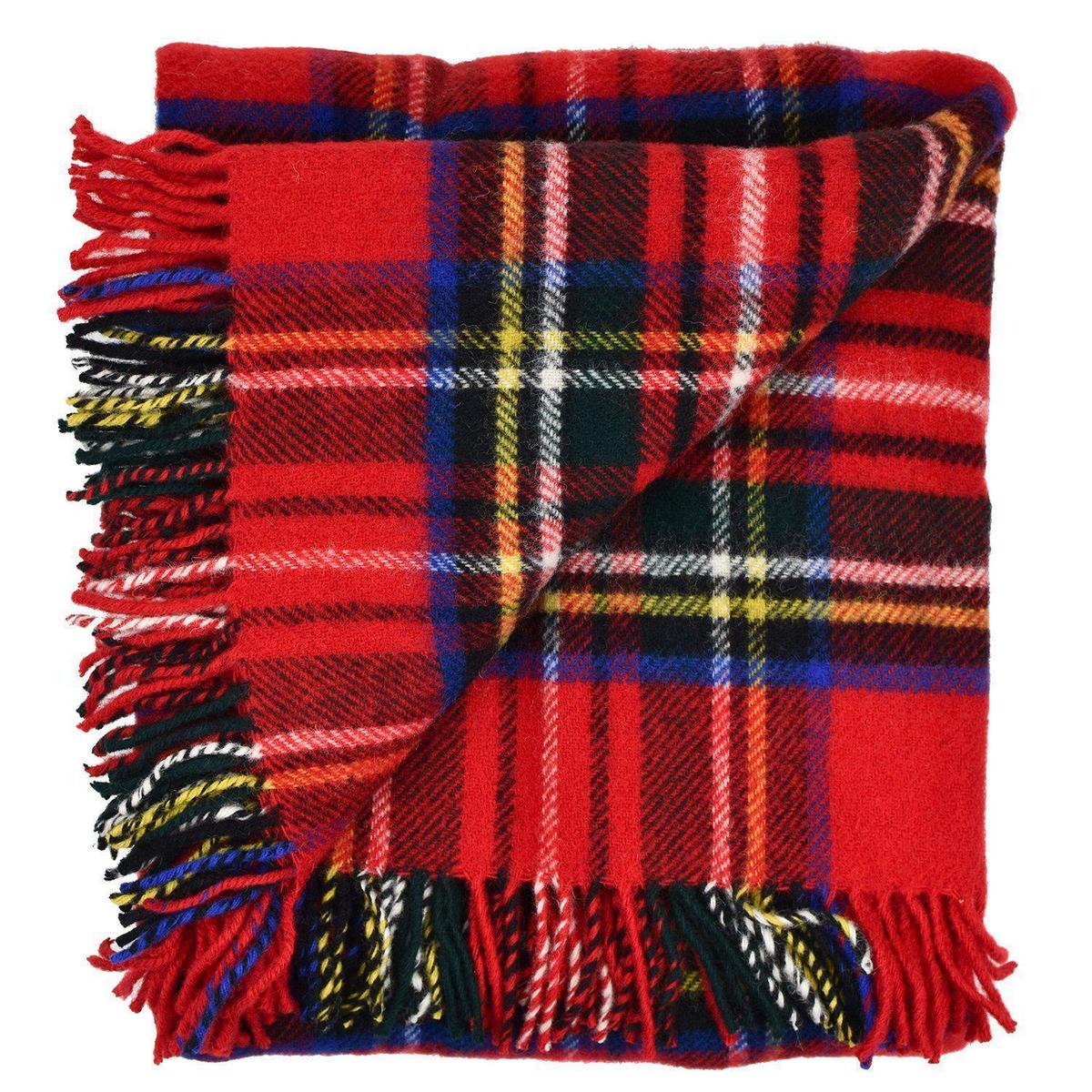 Prince of Scots Highland Tweeds Pure New Wool Fluffy Throw - Image 1 of 5