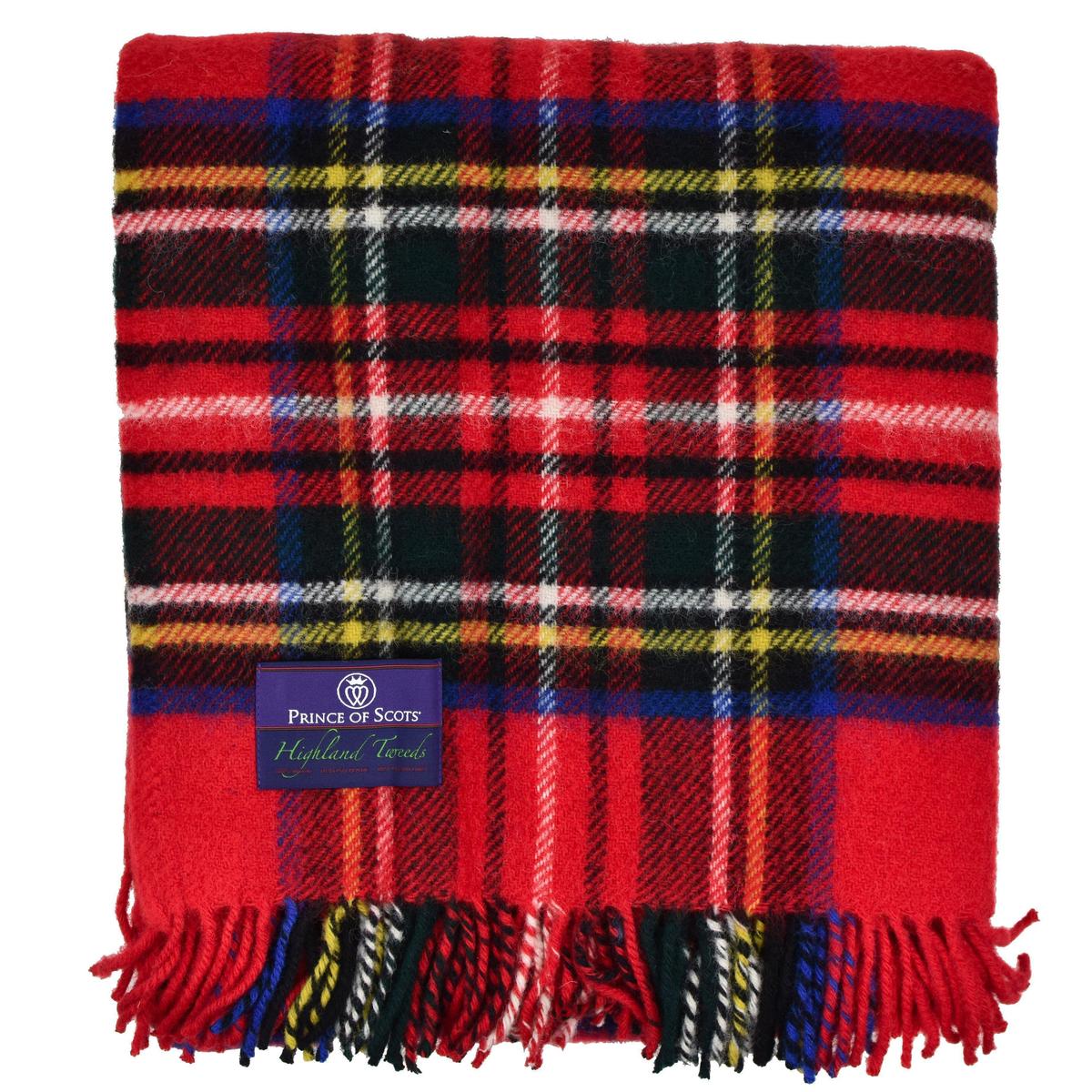 Prince of Scots Highland Tweeds Pure New Wool Fluffy Throw - Image 4 of 5