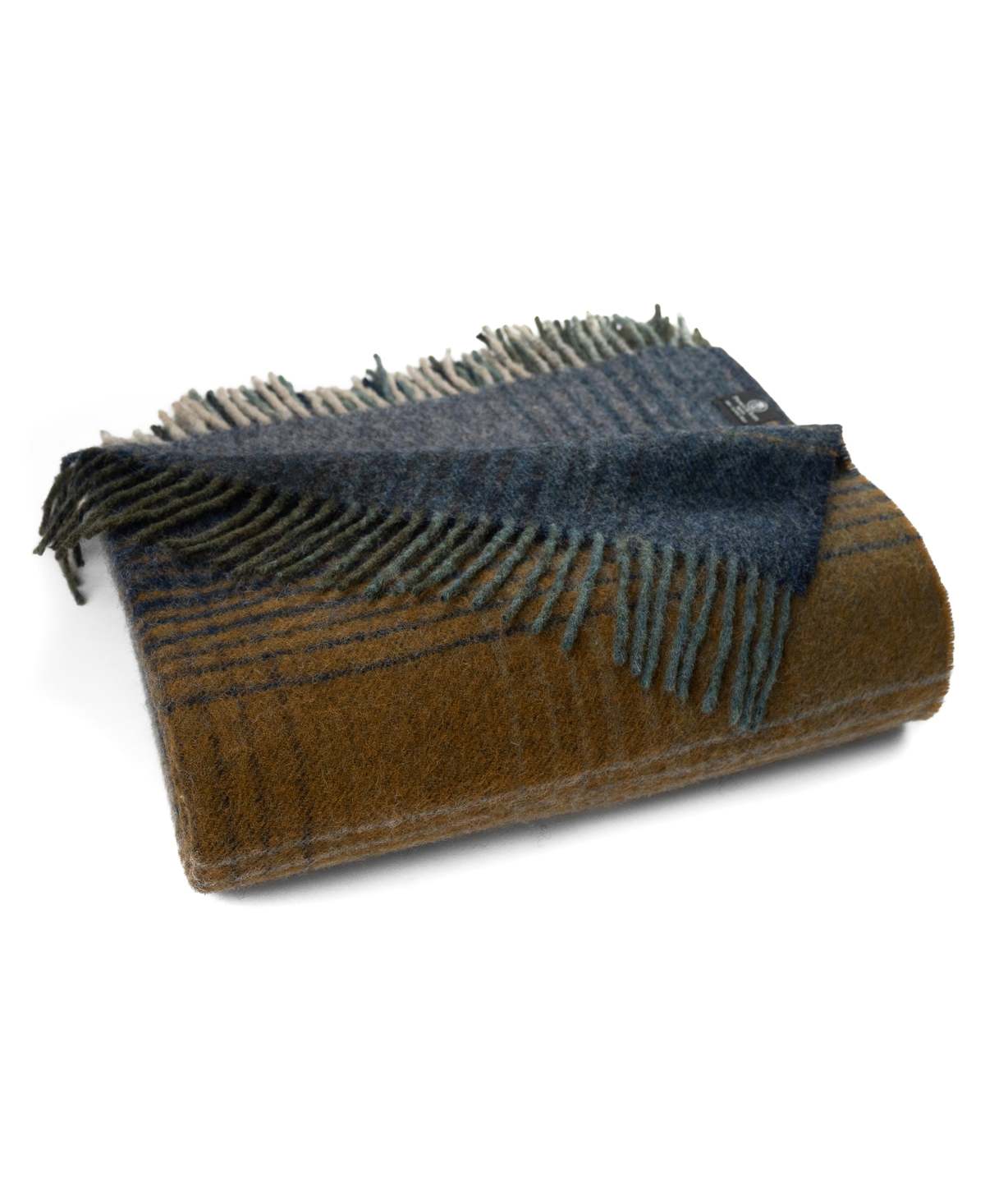 Prince of Scots Highland Tweeds Shetland Lambswool Ombre Throw - Image 4 of 11