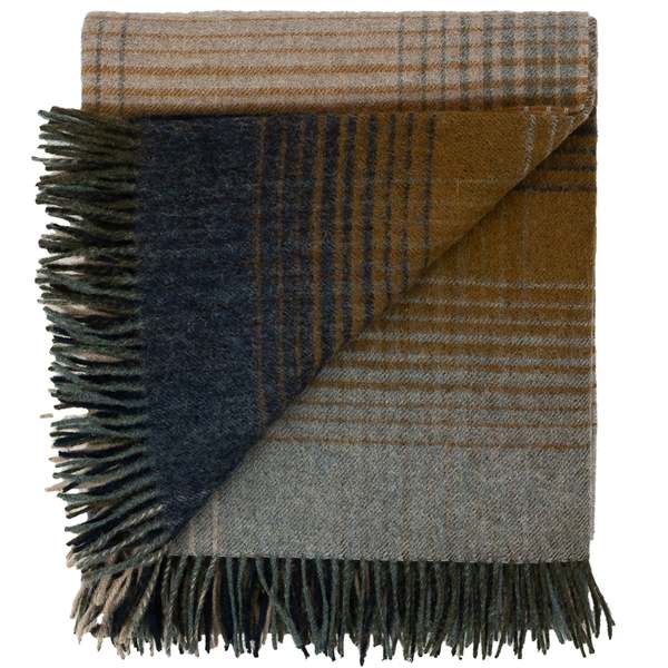 Prince of Scots Highland Tweeds Shetland Lambswool Ombre Throw