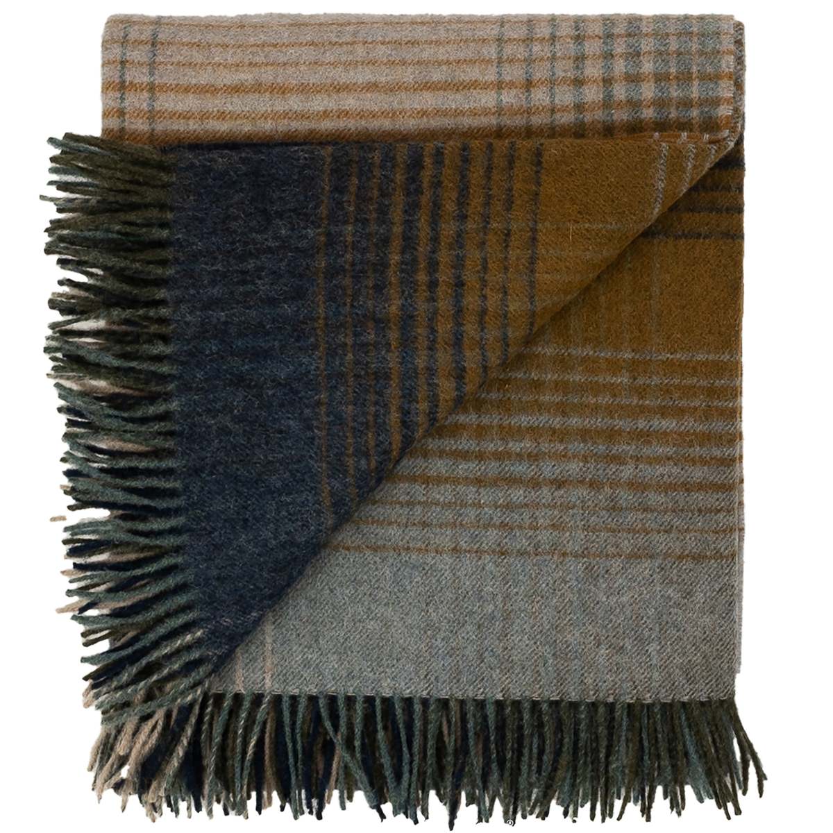 Prince of Scots Highland Tweeds Shetland Lambswool Ombre Throw - Image 6 of 11