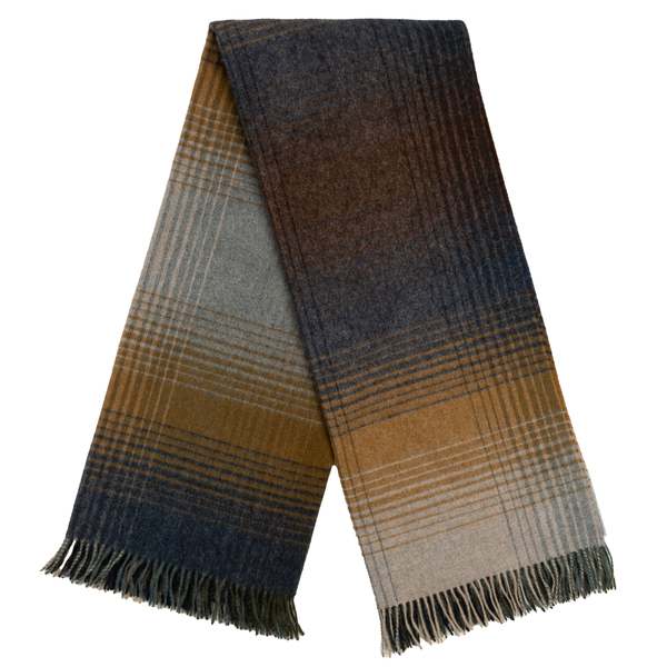 Prince of Scots Highland Tweeds Shetland Lambswool Ombre Throw