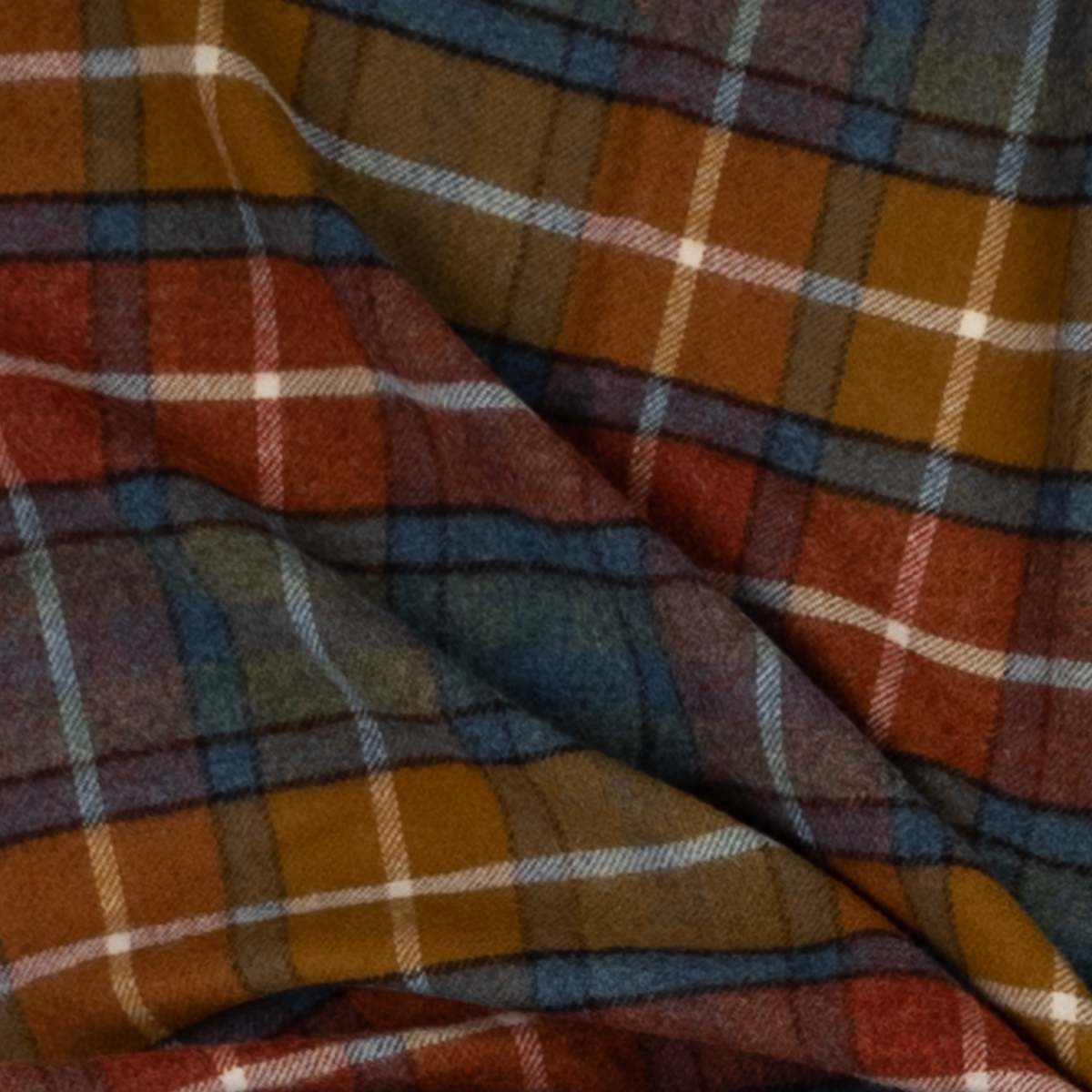 Prince of Scots Highland Tweeds Shetland Lambswool Throw - Antique Buchanan - Image 3 of 7