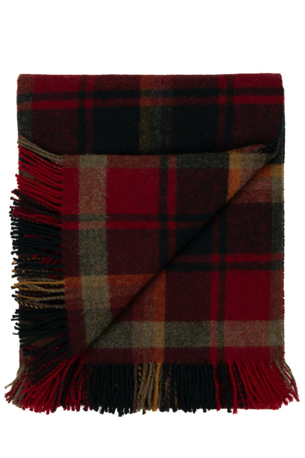 Prince of Scots Highland Tweeds Shetland Lambswool Throw - Dark Maple