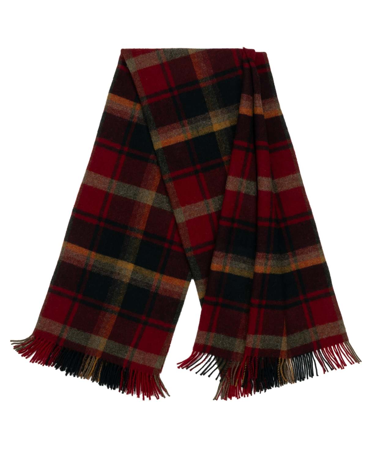 Prince of Scots Highland Tweeds Shetland Lambswool Throw - Dark Maple - Image 4 of 7