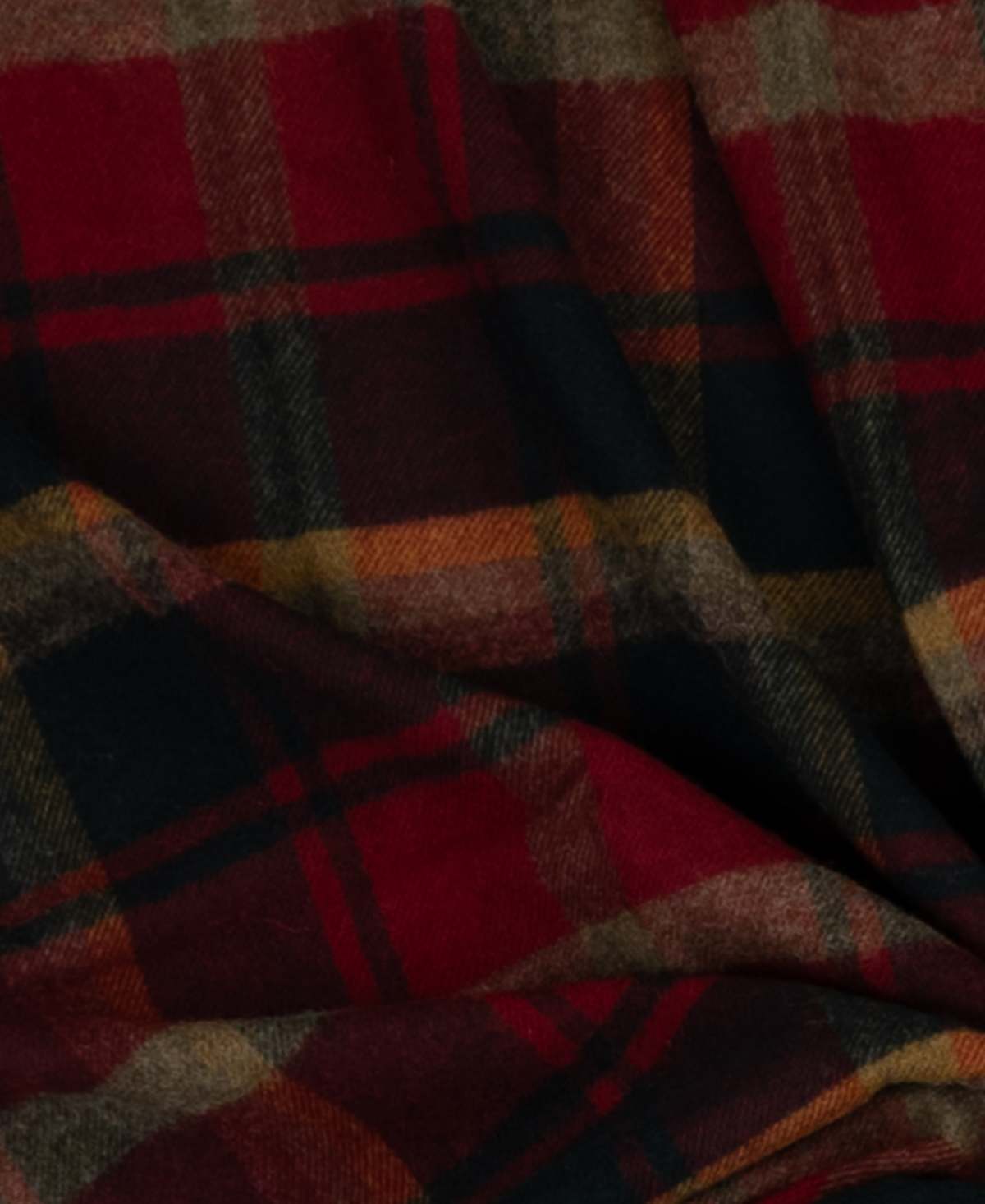 Prince of Scots Highland Tweeds Shetland Lambswool Throw - Dark Maple - Image 6 of 7