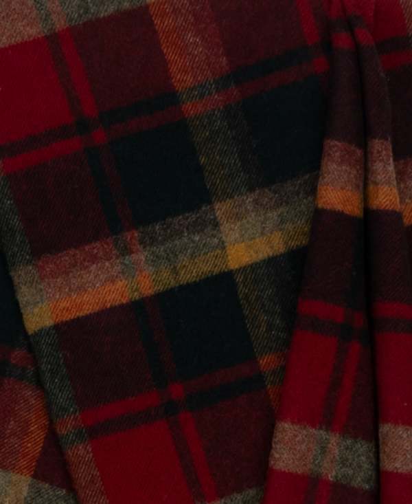 Prince of Scots Highland Tweeds Shetland Lambswool Throw - Dark Maple