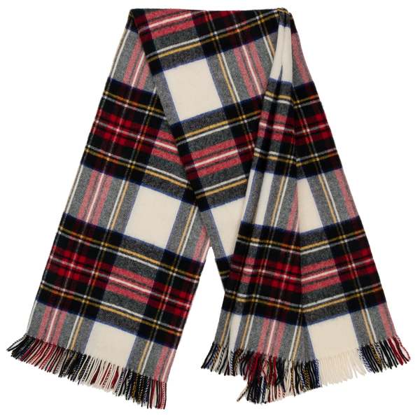 Prince of Scots Highland Tweeds Shetland Lambswool Throw - Dress Stewart