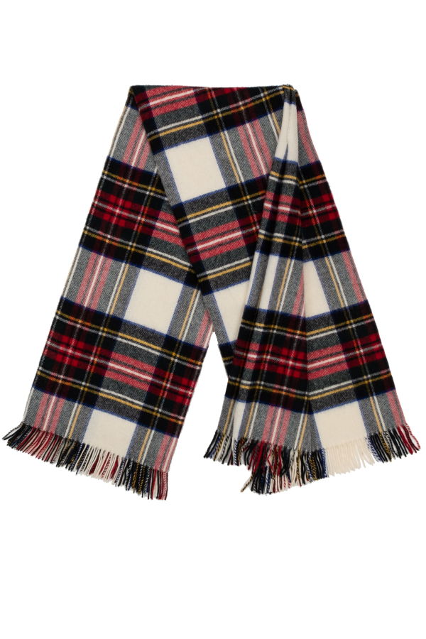 Prince of Scots Highland Tweeds Shetland Lambswool Throw - Dress Stewart