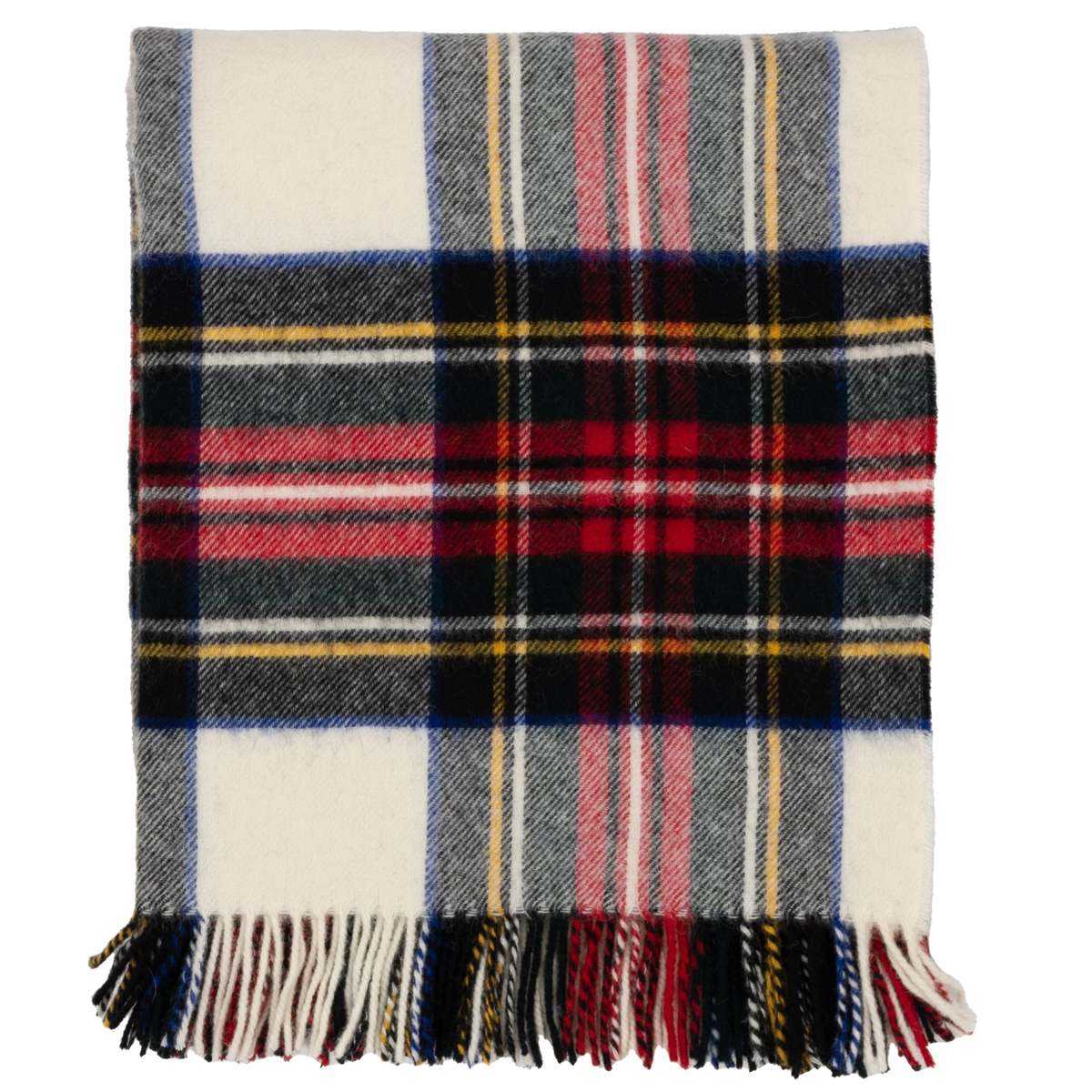 Prince of Scots Highland Tweeds Shetland Lambswool Throw - Dress Stewart - Image 5 of 8