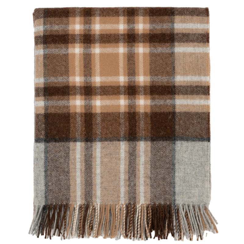Prince of Scots Highland Tweeds Shetland Lambswool Throw - Mckeller