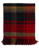 Prince of Scots Highland Tweeds Shetland Lambswool Throw - Red Maple - Thumbnail 5