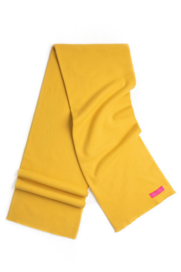 Prince of Scots Luxury Cashmere Throw - Canary