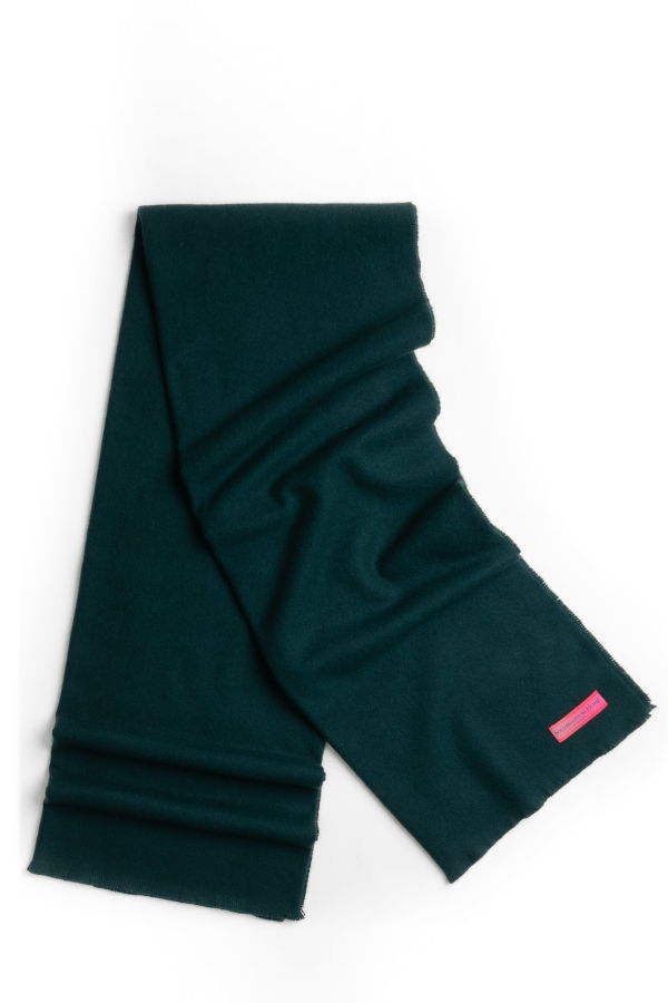 Prince of Scots Luxury Cashmere Throw - Forest Green