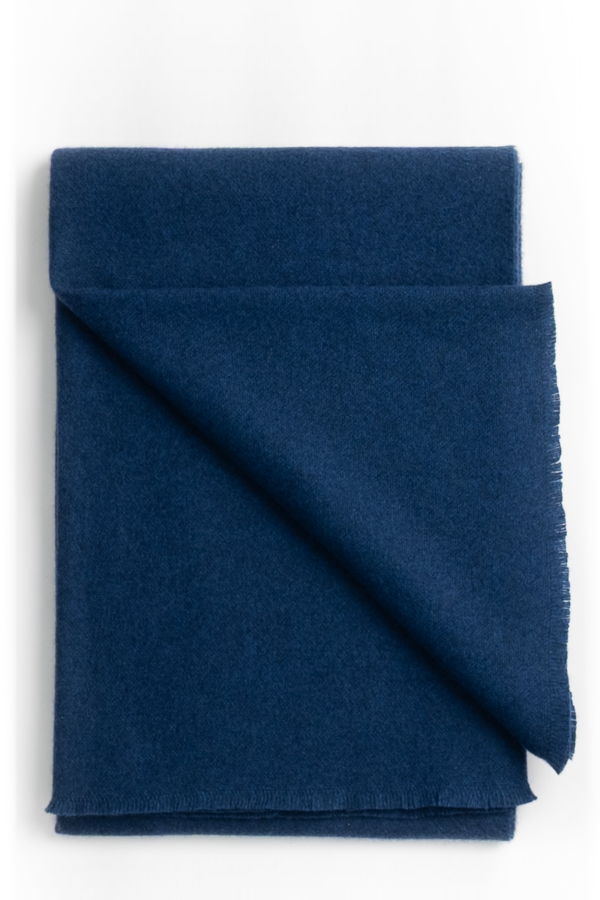 Prince of Scots Luxury Cashmere Throw - Royal Blue