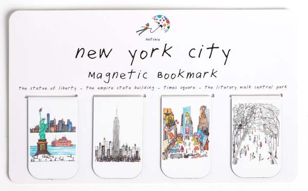 Natchie New York City Magnetic Bookmark Set