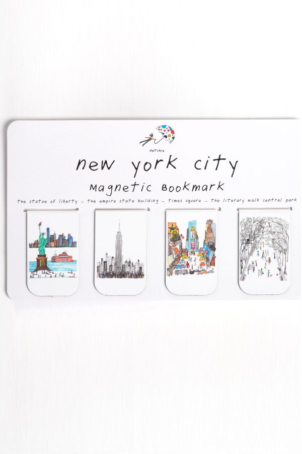 Natchie New York City Magnetic Bookmark Set
